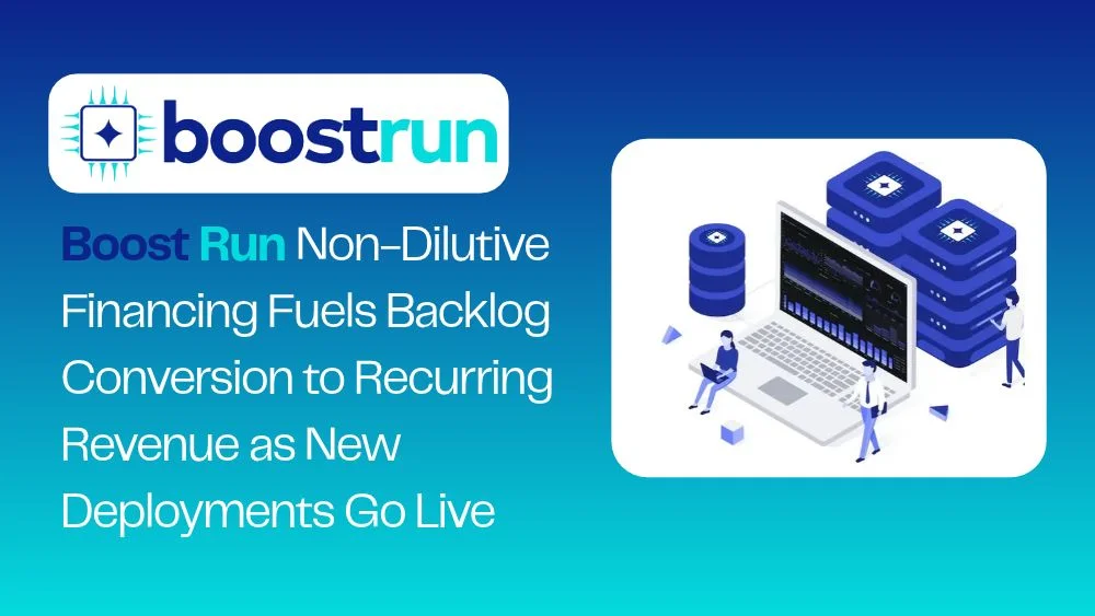 Boost Run non-dilutive financing